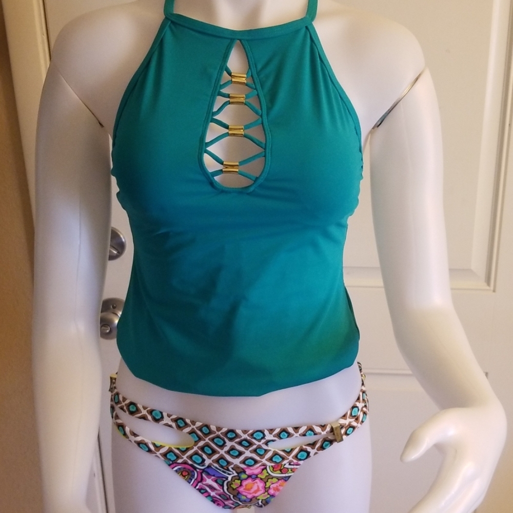 TRINA TURK Top & Bikini Set 💛💙 - Picture 3 of 9